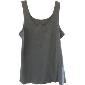 Bobbie‎ Brooks Women's Sleeveless Top Gray Cotton Blend 1X Lightweight Comfy